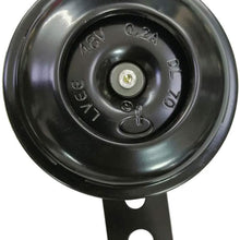 Homyl 48V 0.2A Universal Super Loud Horn for Electric Bike Black Trumpet