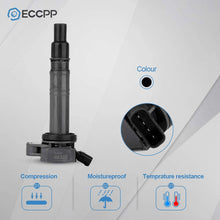 ECCPP Portable Spare Car Ignition Coils Compatible with Scio-n/Lexu-s/Toyot-a 2003-2010 Replacement for UF495 5C1419 for Travel, Transportation and Repair (Pack of 4)