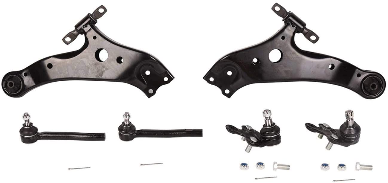 Bapmic Front L&R Lower Control Arm Kit Ball Joints Sway Bar End Links Compatible with 2008-2016 Toyota Highlander Venza 2010-2015 Lexus RX350 RX450h