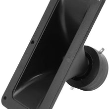 F FIERCE CYCLE DC 12V Black Plastic Rectangle Audio Stereo Tweeter Speaker for Motorcycle 2pcs