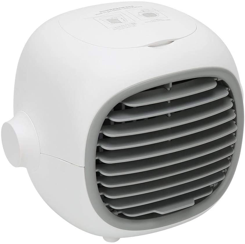Liyeehao Air Cooler, Portable Mini USB Air Conditioner USB Rechargeable Fan Office Car Air Conditioner Fan Desktop Personal Cooling Fan Cooler Humidifier & Purifier Multi-Layer Cooling Rapid Cooling