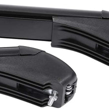 Qiilu Universal 2X Aluminum Car Top Luggage Roof Rack Cross Bars Carrier with 2 Keys