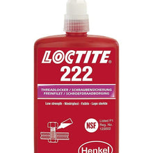 Genuine Henkel Loctite 222 X 250ml Low Strength - Threadlocker - All Metal Adhesive - Glue