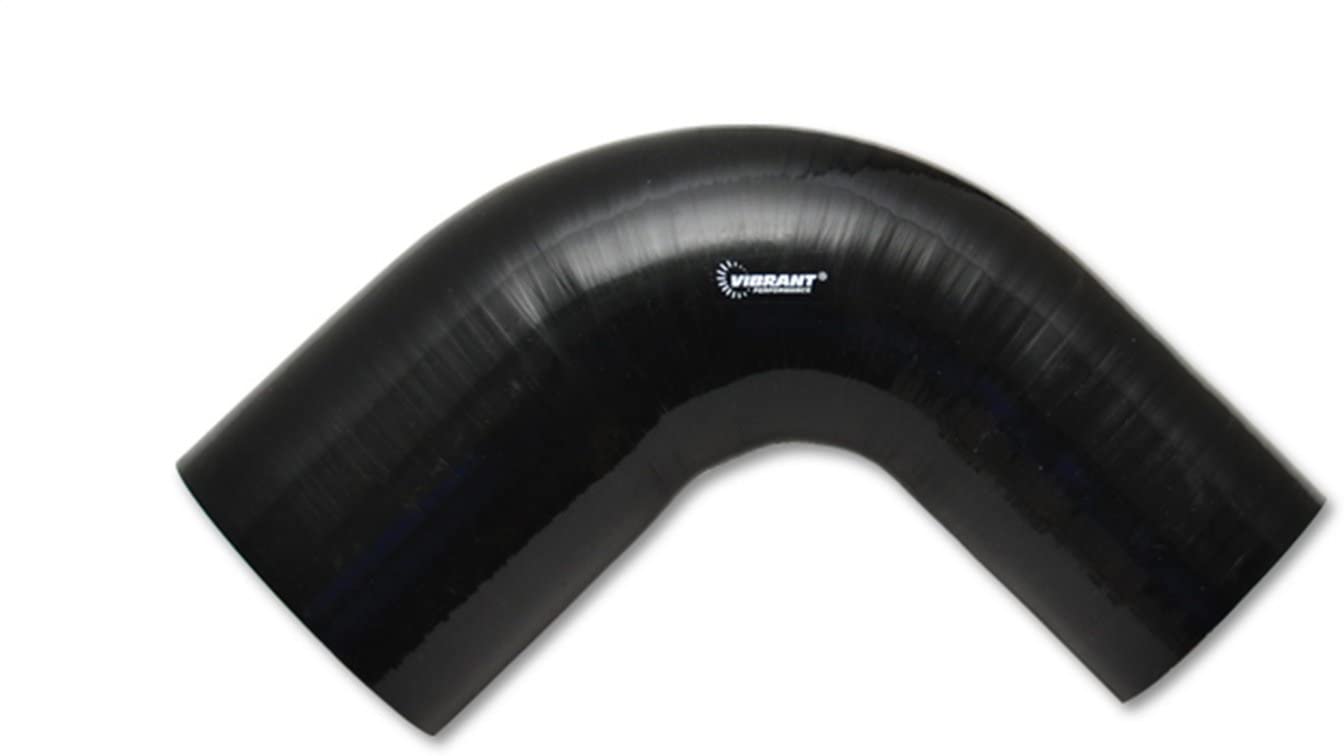 Vibrant Performance 2785 Black 4 Ply 90 Degree Reducer Elbow, 3