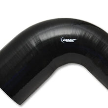 Vibrant Performance 2785 Black 4 Ply 90 Degree Reducer Elbow, 3" x 4"