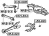 52355Sjk010 - Arm Bushing (for Rear Arm) For Honda - Febest