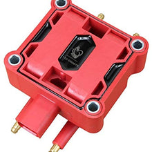Dragon Fire High Performance Ignition Coil Pack Compatible Replacement For 1995-2010 Dodge Ram Jeep Mini Cooper Mitsubishi Dodge Plymouth Chrysler 3 FLAT PINS Oem Fit C189-DF