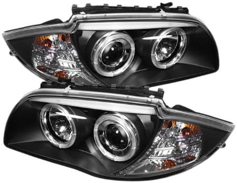 Spyder Auto PRO-YD-BMWE87-HL-BK BMW E87 1-Series Black Halo Projector Headlight