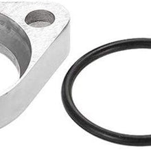SHOUNAO New Aluminum Water Neck Swivel 15 Degree Fit for Chevy 327 350 454 396 (Color : Silver)