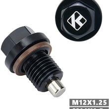 Aluminum Engine Oil Drain Plug Pan Magnetic Bolt Gasket M12 x 1.25" Inch