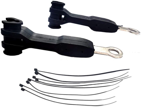 1101255 Front Brake Line Anchor Brake Hose Bracket Separator for Wrangler JK JL Unlimited 2/4 Doors (BLACK)