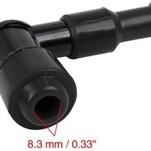 X AUTOHAUX Black Spark Plug Cap Boot Waterproof Non Resistor for CG125 GS125 GN125 WY125 CD110 Motorcycle Scooter Dirt Bike ATV