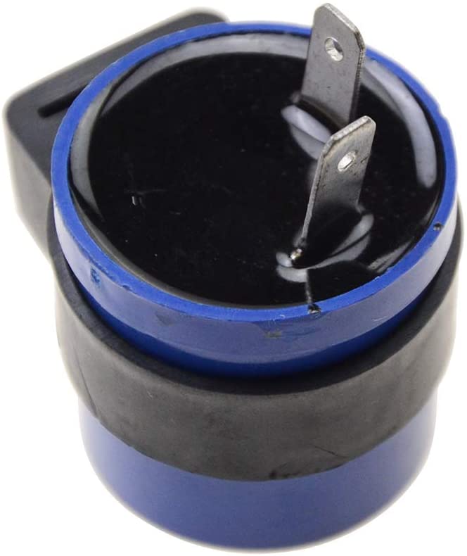 GOOFIT 12v 2 Pin Turn Signal Flasher Relay for Motorcycle Dirt Bike Blinker Blue (Blue)