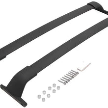 ANTS PART Cross Bars for 2016 2017 2018 2019 2020 2021 Nissan Kicks Black Baggage Luggage Roof Rack Roof Rails Aluminum