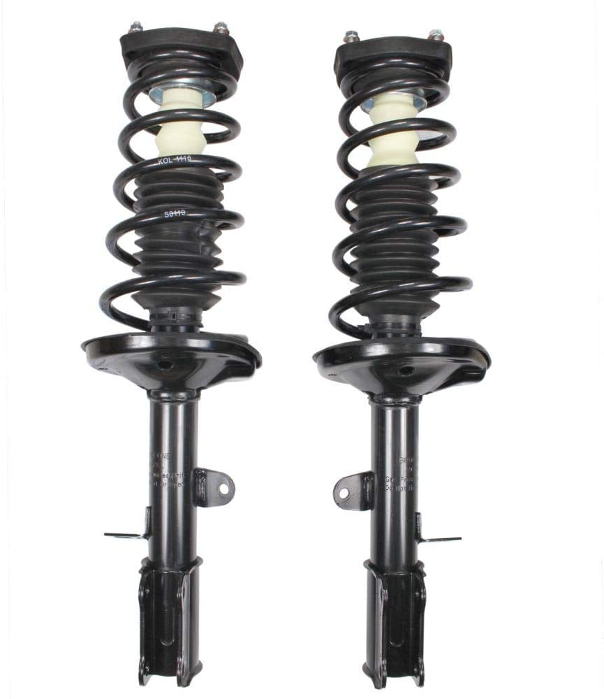 JUDE Set of 2 Rear Suspension Gas Shock Absorber Strut & Springs for Chevy Geo Prizm&Corolla JD120
