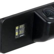 Misayaee Rear View Back Up Reverse Parking Camera in License Plate Lighting Night Version (NTSC) for VW Golf V VI/ MK6 Golf 5/6 Scirocco EOS Lupo/Passat B7CC /Phaeton Beetle/Seat Leon 2