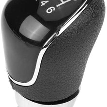 Gear Shifter Knob, Convenient And Practical Car 6 Speed Shift Knob Gear Stick Shift For Ford Focus Mk3 Black