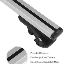 WHEELTECH Roof Rack Cross Bar Rail fit For Jeep Cherokee 2014-2018 Cargo Racks Rooftop Cargo Luggage Baggage silver Crossbars