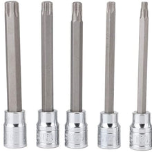 Terisass Torx Star Bit Socket Set 7Pcs 3/8inch Drive Extra Long Torx Star Bit Socket Set Drive Repair Tool Kit Torx Star Socket Bits Tool Kit