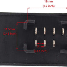 7-Pin Flash Relay Turn Signal LED Indicator Light Flasher Relay for Motorcycle GSXR SV Turn Signal Bulbs Blink Hyper Flash Fix