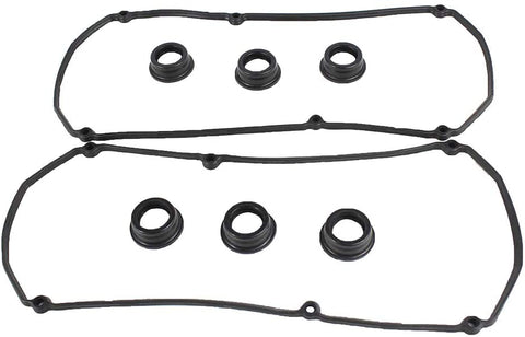 DNJ VC169G Valve Cover Gasket Set for 2006-2012, Mitsubishi, Eclipse, Galant, 3.8L, V6, SOHC, 24V, 3828cc, 230cid