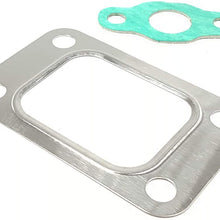 SZBAM Gasket T25 T28 4 Bolt Inlet Turbo Exhaust Manifold Gasket+Paper Gasket Stainless Steel