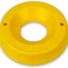 Zento Deals Trailer Tongue Jack Wheel Dock Durable Trailer Wheel Stopper, Highly Visible Yellow Jack Caster Chock Premium Quality