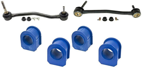 AutoDN For Ford Excursion 4WD Set of 2 Front Stabilizer Bar Link and Sway Bar Bushing Kit