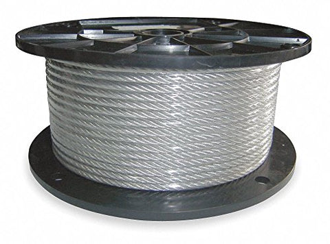 Dayton 2TAE6 Cable, 5/32 In, L 250 Ft, WLL 560 Lb