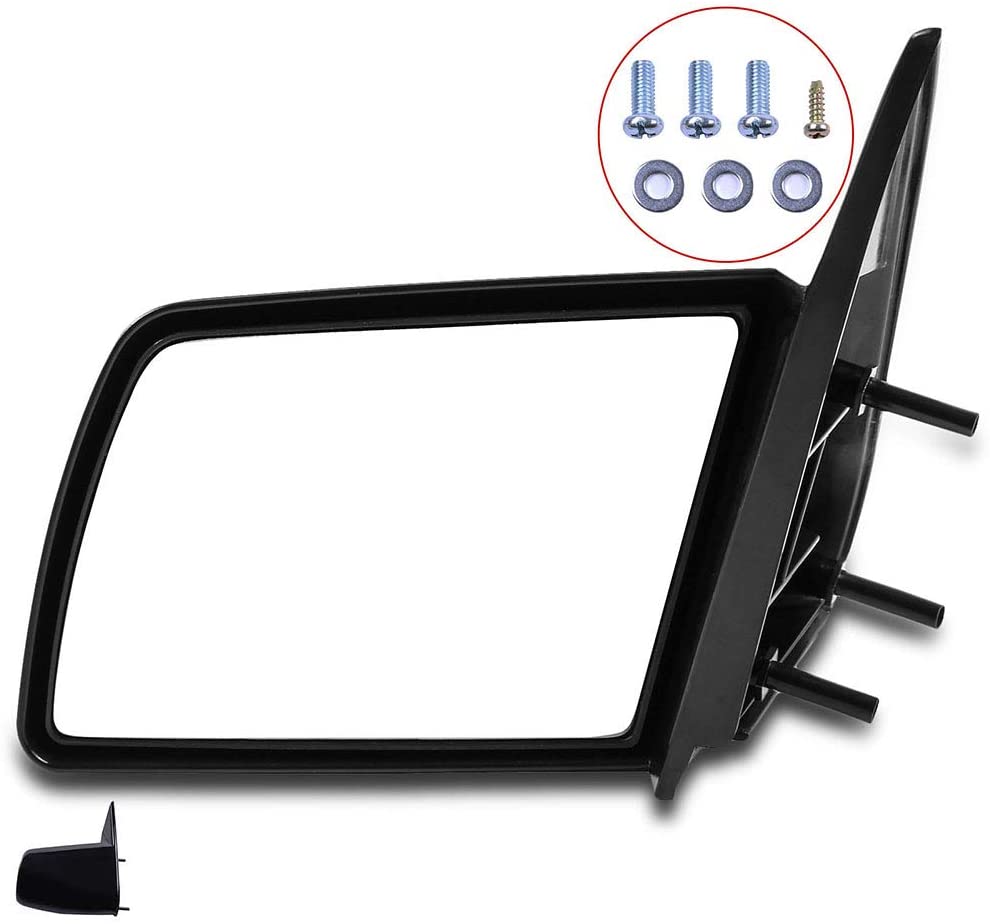 Ineedup Left Side Mirror Exterior Mirror Manual Control Fit for 1992-1999 for Chevy Suburban C/K 1988-1999 for Chevy GMC C/K 1500 2500 3500 Yukon XL Non-Folding