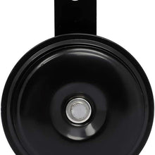 OCPTY Motorcycle Electric Horns 108DB Scooter Round Twin Horn Speaker for ATV Bicycle Motorcycle,Black
