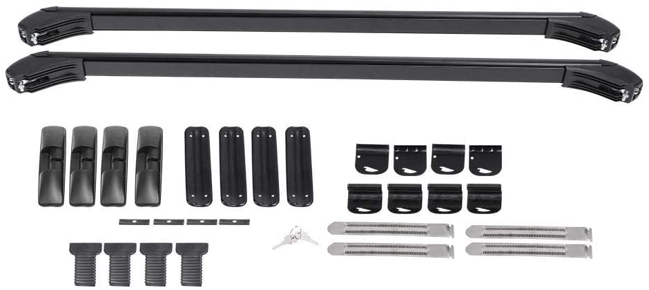 Universal Car Roof Bars, Aluminium Alloy Car Aero Roof Bars Roof Rack Travel Accessories With 2 Keys