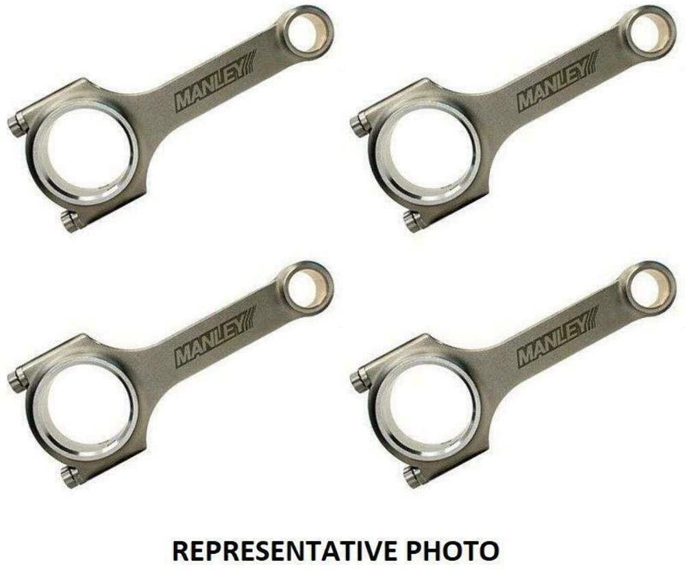 Manley 14430R6-4 Connecting Rod Set (Mazda 3 MZR 2.3L Turbo Tuff Pro Series I Beam w/ARP 625+ Bolts), 1 Pack