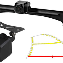 GreenYi-59 2in1 960x720 Car License Plate Trajectory Backup Camera with Dynamic Moving Guide Line, Waterproof Night Vision Rear View Camera with Wide View Angle