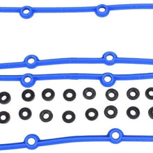 YYW VS50599R Engine Valve Cover Gasket Set Replacement for Chrysler Dodge Jeep Volkswagen / 3.3L, 3.8L / OHV / V6 / 12V