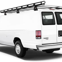 Vantech Aluminum H2 Cargo Rack 141.75" Long for a Chevy Express 1996-On Black