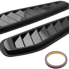 KKmoon 2Pcs Car Intake Scoop Vent Cover, Universal Car Decorative Air Flow Intake Scoop Vent Cover Hood Fender,Carbon Fibre