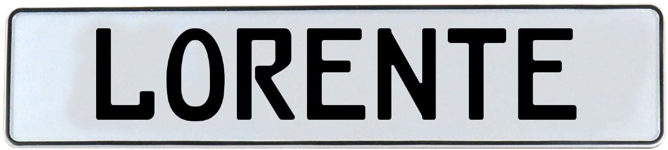 Vintage Parts 683094 Vintage Parts 683094 Lorente White Stamped Aluminum Street Sign Mancave Wall Art, 1 Pack