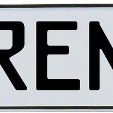 Vintage Parts 683094 Vintage Parts 683094 Lorente White Stamped Aluminum Street Sign Mancave Wall Art, 1 Pack