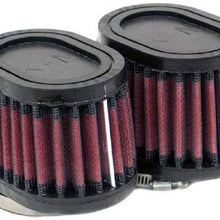 K&N Universal Clamp-On Air Filter: High Performance, Premium, Washable, Replacement Filter: Flange Diameter: 2 In, Filter Height: 2.75 In, Flange Length: 0.625 In, Shape: Oval Straight, RU-1822