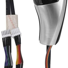 Qiilu Car Gear Shift, LHD Automatic LED Gear Shift Knob Retrofit Kit Fit for BMW E90 E92 E84 E89 for F30 Style(Black)