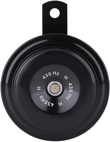 12V 110dB 435HZ Electric Snail Horn, Motorcycle Car Loud Electric Snail Horn Loudspeaker Waterproof Metal(red)