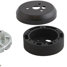 5 & 6 Hole Matte Black Hub Adapter Installation Kit B02 for Aftermarket Steering Wheels