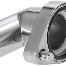 FSLLOVE FANGSHUILIN Aluminum Water Neck Swivel 15 Degree Fit for Chevy 327 350 454 396 (Color : Silver)