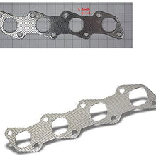 UrMarketOutlet Graphite Aluminum Manifold/Exhaust Gasket for Nissan 91-98 240SX Silivia KA24DE