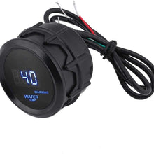 Temperature Gauge for Car, Keenso 40-150℃ Water Temperature Gauge 2 Inch 52mm Blue LED Digital Car Outside Temperature Gauge w/Sensor