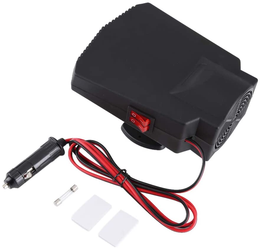 Samfox Car Defroster, Portable Car Windshield Window Defroster Ceramic Heater Cooler Fan, 12V 250W