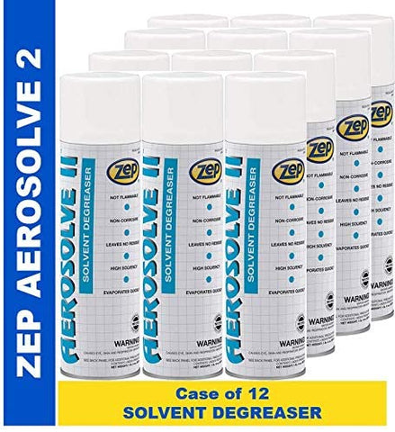 Zep Aerosolve II Chlorinated All Purpose Degreaser 20 Oz Aerosol 18101 (Case of 12) Residue Free Pro Formula