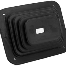 Shifter Dust Cover, Rubber Shifter Boot Gear Panel Dust Cover 5 5/8in x 6 3/4in Manual Automatic 350