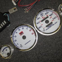 94 95 96 97 98 99 00 01 Acura Integra GSR GS-R Manual Transmission 7 Color White Face Glow Gauges Dash Light Kit -9K RPM